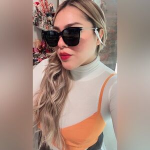 ERMENEGILDO ZEGNA Black Rectangular Sunglasses